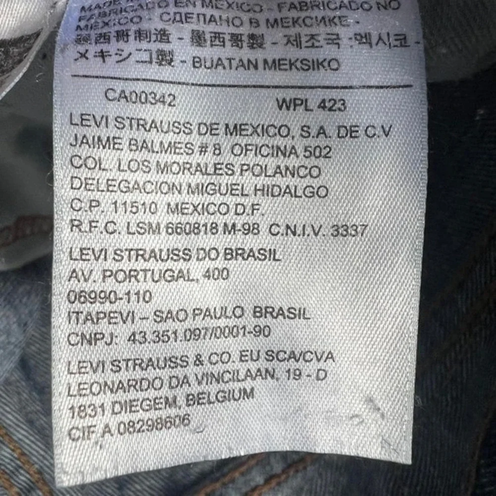 Levis 505 Regular Fit Straight Leg Blue Denim Jeans Mens 30x29
